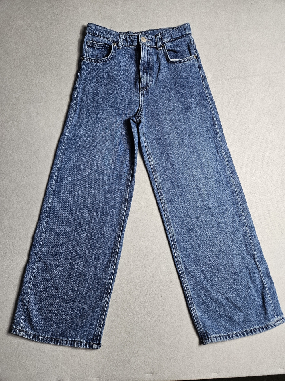 Zara Kids Jeans Size 10 Denim Girls Blue Stretch Pants